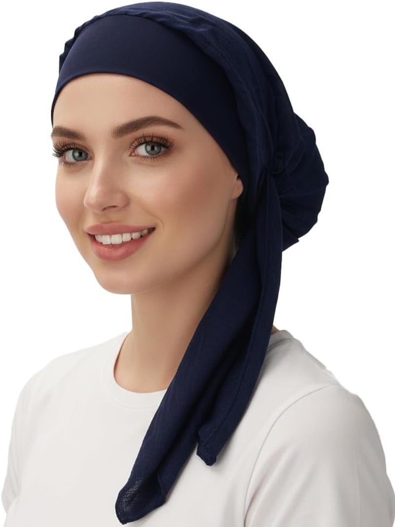 FADACHY Chemo Headwear for Women,Chemo Caps Lightweight for Summer with Head Scarf,Silky Soft Hair Turbans Fashion - Image 2